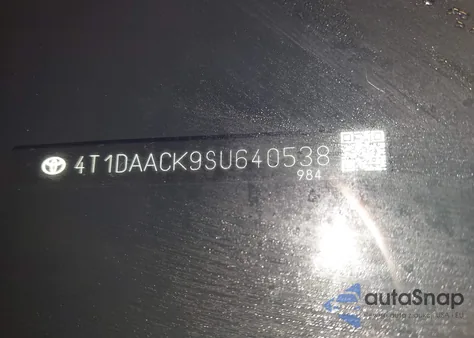 2025 Toyota Camry Se z USA, uszkodzony, nr VIN 4T1DAACK9SU640538